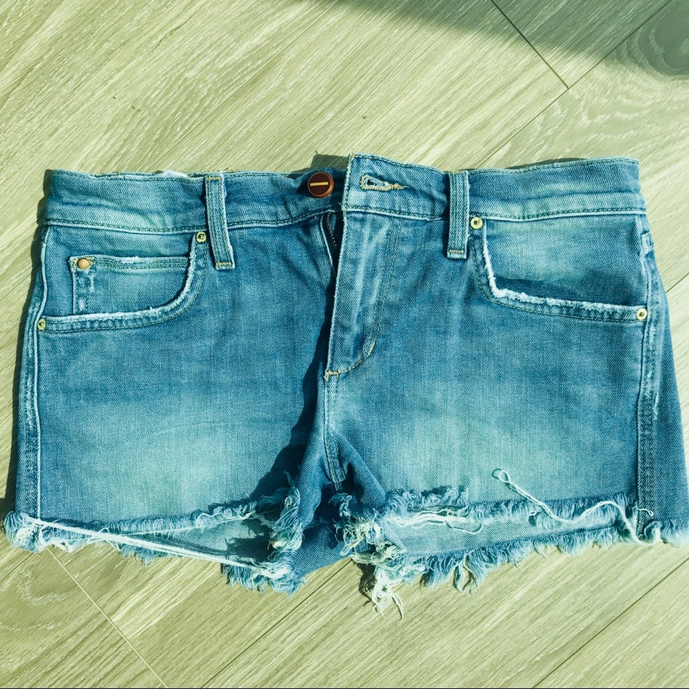 Joe’s Jeans Soft Denim Cut Off Mini Shorts